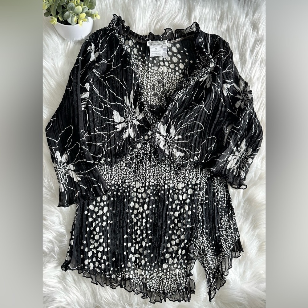 Alberto Makali Stretchy Sheer Top